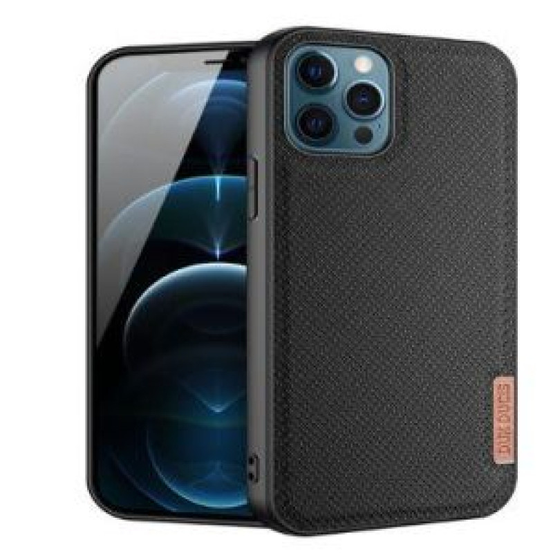 Dux Ducis Aizmugurējais vāciņš Dux Ducis Apple Phone 12 Pro Max Fino case covered with nylon material Black
