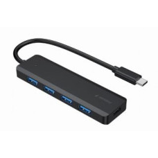 Gembird Parveidotājs Gembird  I/O HUB USB-C 4PORT/UHB-CM-U3P4P-01