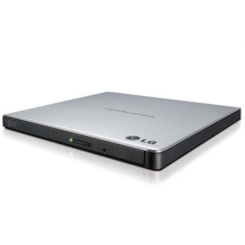 H.l Data Storage Serveru  - Citi piederumi H.L Data Storage  Ultra Slim Portable DVD-Writer GP57ES40 Interface USB 2.0, DVD±R/RW, CD read speed 24 x, CD write speed 24 x, Silver, Desktop/Notebook