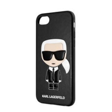 Karl Lagerfeld Aizmugurējais vāciņš Karl Lagerfeld - Full Body Iconic Cover for iPhone 7/8/SE 2020 Black