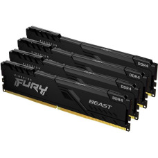 Kingston Operatīv atmiņa DDR4 Kingston  Pamięć  Fury Beast, DDR4, 64 GB, 3200MHz, CL16 (KF432C16BBK4/64)