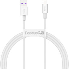 Baseus Kabelis Baseus  Baseus Superior USB Cable - USB Type C 66 W 6A 1 m White (CATYS-02)