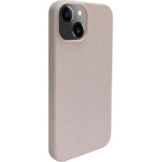 Ilike Aizmugurējais vāciņš iLike Apple iPhone 14 Silicone plastic case Eco Print Design Beige