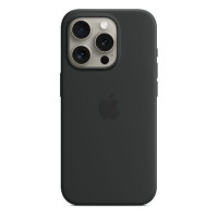 Apple Aizmugurējais vāciņš Apple - iPhone 15 Pro Silicone Case with MagSafe - Black