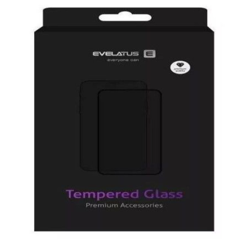 Evelatus Aizsargstikls Evelatus Xiaomi Poco X6 Pro 2.5D Full Cover Japan Glue Glass Anti-Static Black