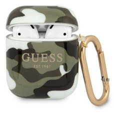 Guess Maciņš austiņām Guess Apple AirPods 1/2 Camo Collection Green