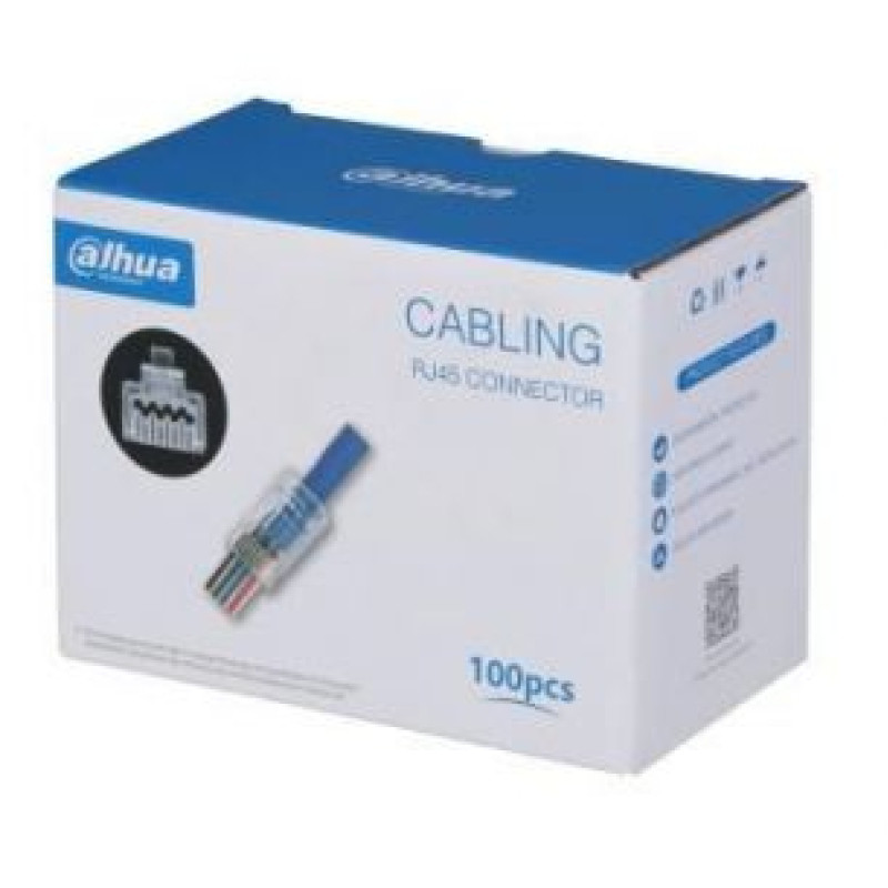 Dahua Nevadāms centrmezgls DAHUA  CABLE ACC JACK RJ45 100PACK/PFM976-531-PT