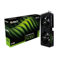 Palit Grafiskās karte / Video kartes Palit  Graphics Card||NVIDIA GeForce RTX 5060|8 GB|GDDR7|128 bit|PCIE 5.0 16x|Dual Slot Fansink|3xDisplayPort|NE75060019P1-GB2063D