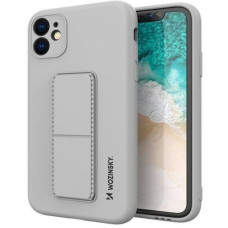 Wozinsky Aizmugurējais vāciņš Wozinsky Apple iPhone 12 Pro Max Kickstand Case silicone case with stand Silver