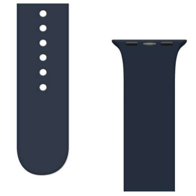 Ilike Siksniņa iLike  Silicone Strap APS Silicone Watch Band Ultra / 8/7/6/5/4/3/2 / SE (45/44 / 42mm) Strap Watchband Dark Blue