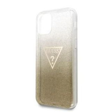 Guess Aizmugurējais vāciņš Guess Apple iPhone 11 Pro Solid Glitter Cover Gold
