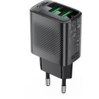 Acefast Adapteris Acefast  Acefast A86 mains charger 2x USB-A 12W - black Black