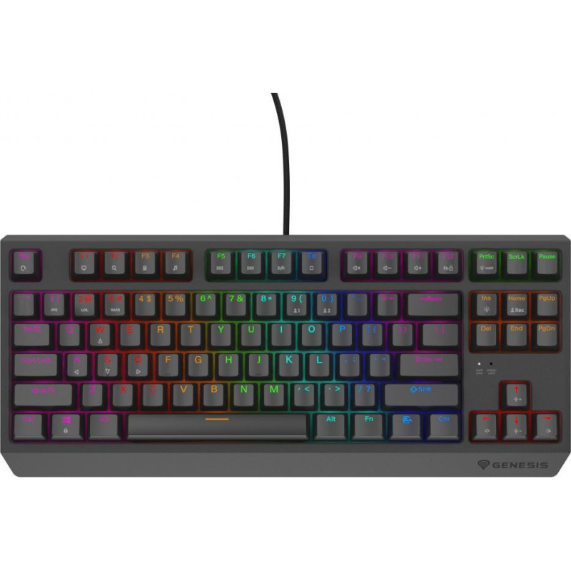 Genesis Datora tastatūra Genesis  THOR 230 | Mechanical Gaming Keyboard | Wired | US | Black | USB Type-A | Outemu Red