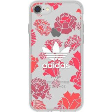 Adidas Aizmugurējais vāciņš Adidas Apple iPhone 6/6s/7/8 Clear Case Flowers Red