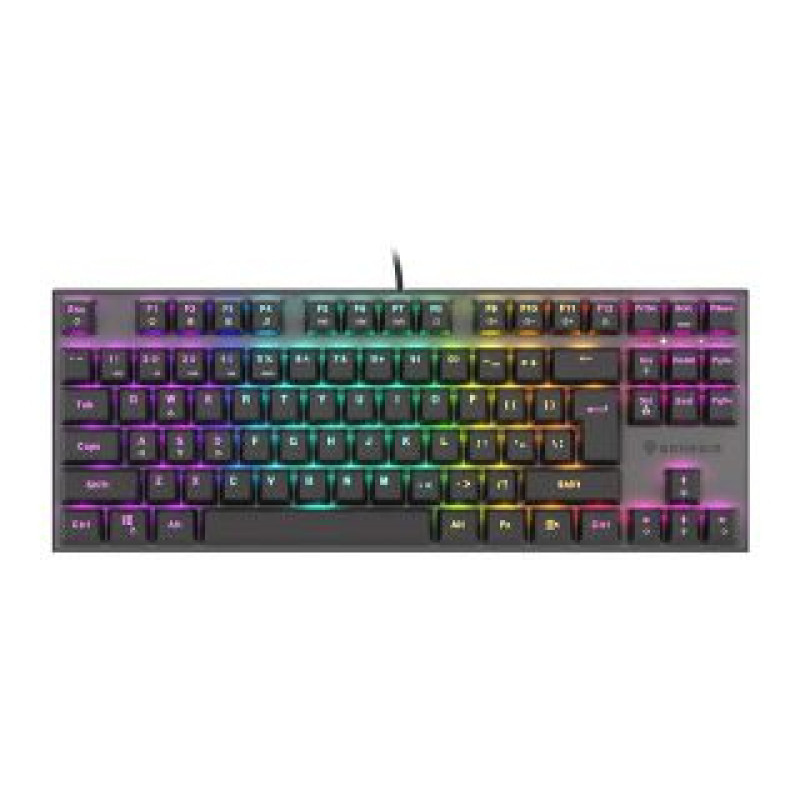 Genesis Datora tastatūra Genesis  THOR 303 TKL, Mechanical Gaming Keyboard, RGB LED light, US, Black, Wired, USB Type-A