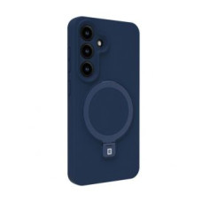Evelatus Aizmugurējais vāciņš Evelatus Samsung Galaxy S25 Premium Magnetic with Stand Soft Touch Silicone Case Midnight Blue