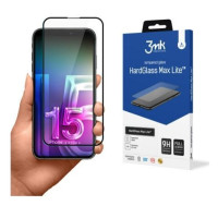 3MK Aizsargstikls 3MK Apple iPhone 15 Plus HardGlass Max Lite Black