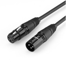 Ugreen Kabelis Ugreen  Ugreen AV130 66716 audio XLR (female) - XLR (male) cable for microphone / amplifier 1m - black