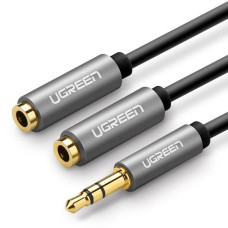 Ugreen Parveidotājs Ugreen  3.5mm Aux Stereo Audio Splitter Cable with Braid 20cm Black