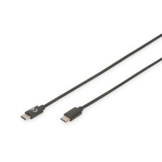 Digitus Kabelis Digitus  USB Type-C Connection Cable AK-300138-010-S USB Male 2.0 (Type C), USB Male 2.0 (Type C), Black, 1 m