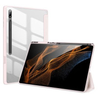 Dux Ducis Maciņš grāmata Dux Ducis Samsung Galaxy Tab S8 Ultra with Stylus Holder Smart Case Pink