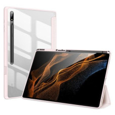 Dux Ducis Maciņš grāmata Dux Ducis Samsung Galaxy Tab S8 Ultra with Stylus Holder Smart Case Pink
