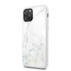Guess Aizmugurējais vāciņš Guess Apple iPhone 12/12 Pro PC/TPU Marble Cover White