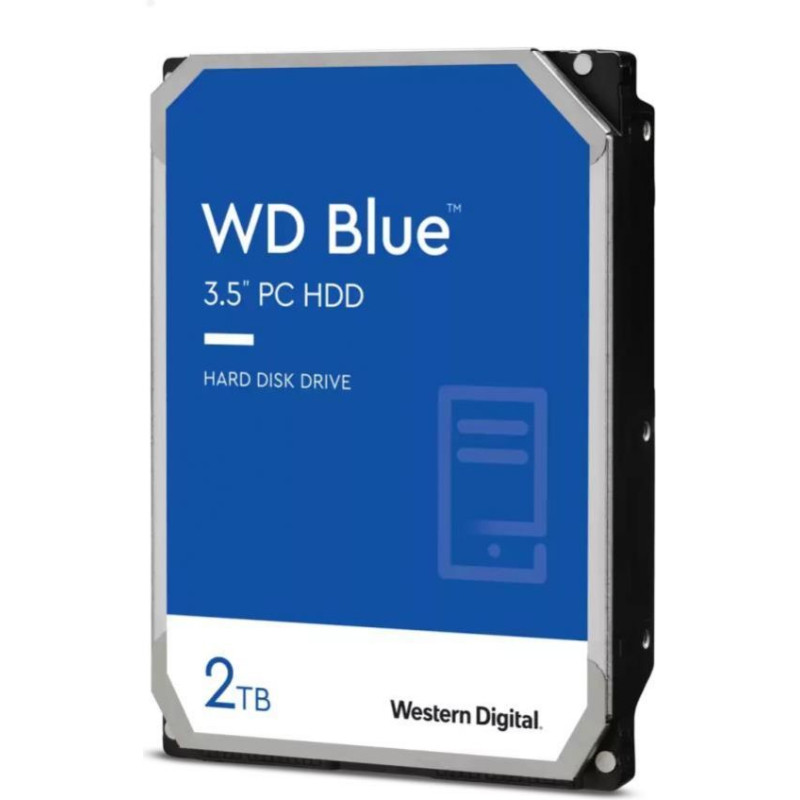 Western Digital Cietais disks HDD Western Digital  HDD||Blue|2TB|SATA 3.0|256 MB|7200 rpm|3,5