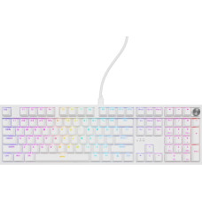 Genesis Datora tastatūra Genesis  Thor 404 | Mechanical Gaming Keyboard | Wired | US | White | USB | Gateron Yellow Pro