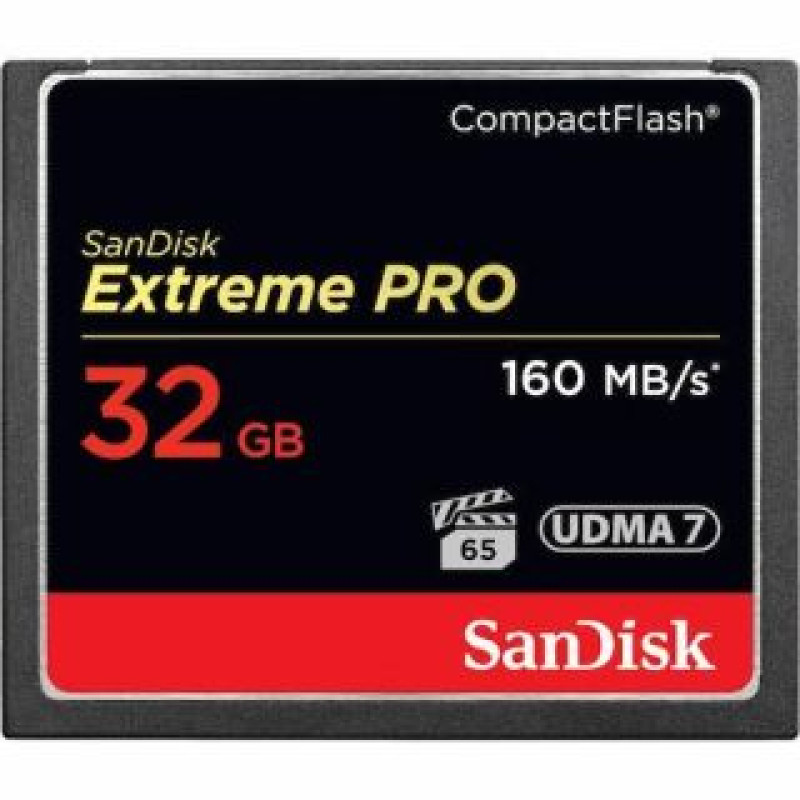 Sandisk By Western Digital Cita datorprece SANDISK BY WESTERN DIGITAL  MEMORY COMPACT FLASH 32GB/SDCFXPS-032G-X46 SANDISK