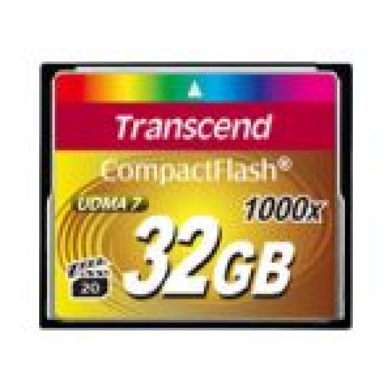 Transcend Atmiņas kartes Transcend  Compact Flash 1000x 32GB