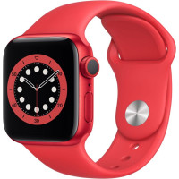 Apple Viedpulksteni Apple  Watch Series 6 GPS, 40mm Product (Red) Aluminium Case With Sport Band - Regular Red