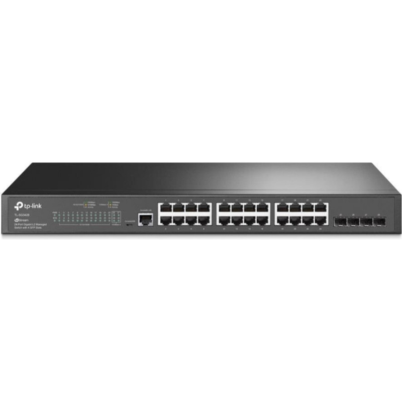 Tp-Link Nevadāms centrmezgls TP-Link  Switch||TL-SG3428|Type L2|Rack|4xSFP|1xConsole|1|TL-SG3428