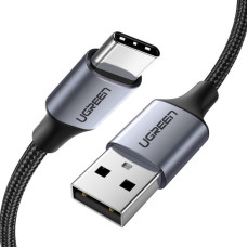 Ugreen Kabelis Ugreen  Ugreen US288 60126 USB-A / USB-C QC 3.0 3A 1m Cable - Gray Black