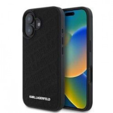 Karl Lagerfeld Aizmugurējais vāciņš Karl Lagerfeld Apple iPhone 16 PU Quilted Pattern Case Black