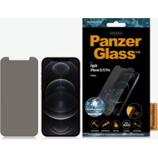 Panzerglass Aizmugurējais vāciņš PanzerGlass  Privacy glass, Apple, For iPhone 12/12 Pro, Tempered Glass, Black, Clear Screen Protector