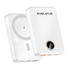 Evelatus Ārējais akumulators Evelatus  Wireless Power Bank 22.5W 10000 mAh Type-C White