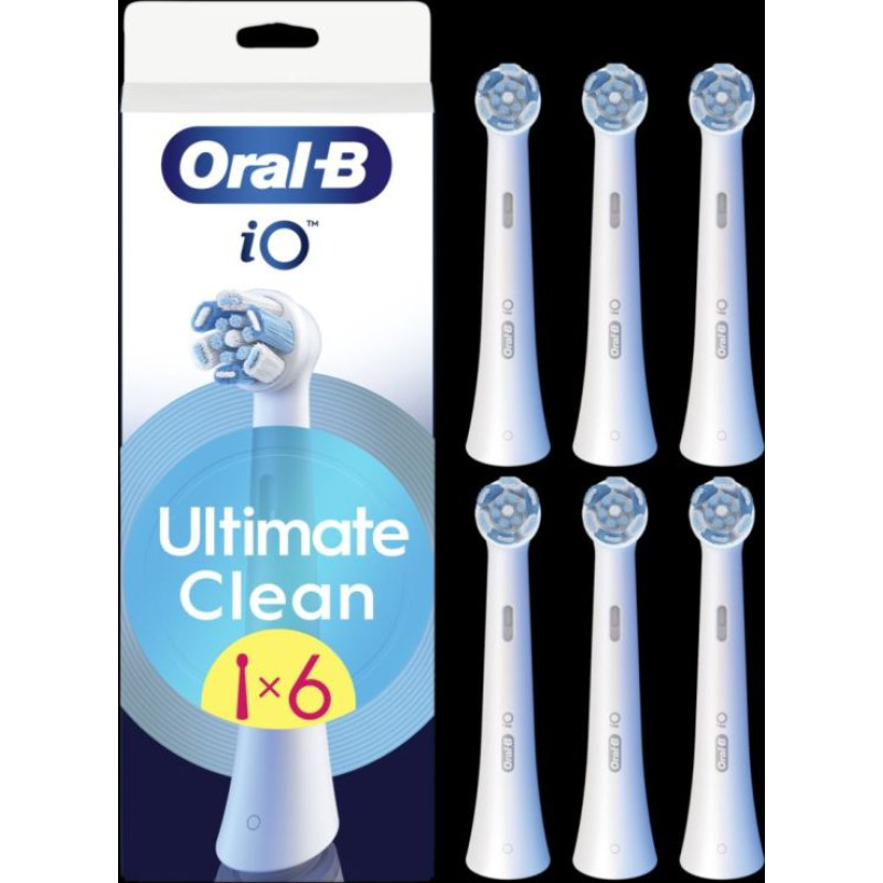 Oral-B Zobu birste Oral-B  Replaceable toothbrush heads | iO UltimateClean | Heads | For adults | Number of brush heads included 6 | White