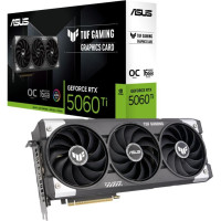 Asus Grafiskās karte / Video kartes Asus  Graphics Card||NVIDIA GeForce RTX 5060 Ti|16 GB|GDDR7|128 bit|PCIE 5.0 16x|Triple slot Fansink|1xHDMI|3xDisplayPort|TUF-RTX5060TI-O16GGAMING