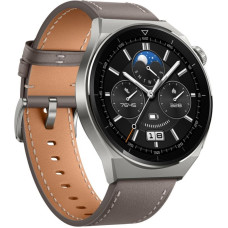 Huawei Viedpulksteni Huawei  Watch GT 3 Pro 46mm Leather Strap Gray