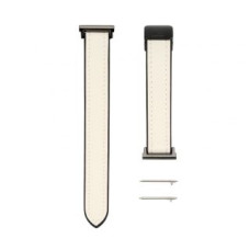 Connect Siksniņa Connect  22mm Silicone Leather Watch Strap with Magnetic White