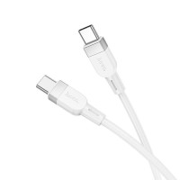Hoco Kabelis Hoco  X109 Energy 60W silicone charging data cable C to C(L=1M) White