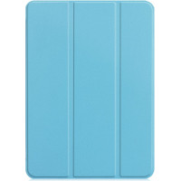 Ilike Maciņš grāmata iLike  iPad 10.2 Tri-Fold Eco-Leather Stand Case Sky Blue