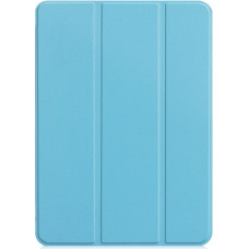 Ilike Maciņš grāmata iLike  iPad 10.2 Tri-Fold Eco-Leather Stand Case Sky Blue