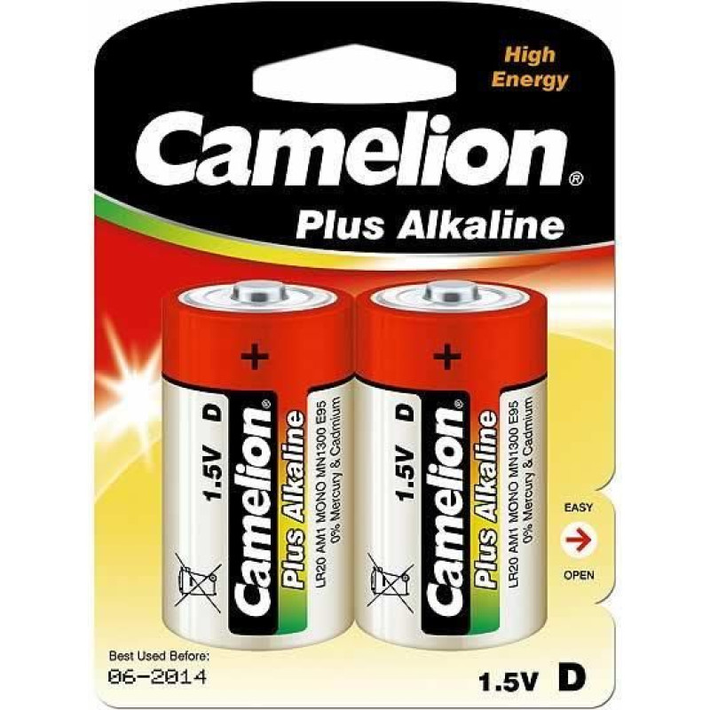 Camelion Cita datorprece Camelion  D/LR20, Plus Alkaline, 2 pc(s)