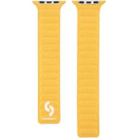 Connect Siksniņa Connect  Watch 38/40/41mm Fine woven twill magnetic chain Watch Straps Yellow