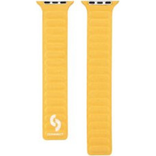 Connect Siksniņa Connect  Watch 38/40/41mm Fine woven twill magnetic chain Watch Straps Yellow