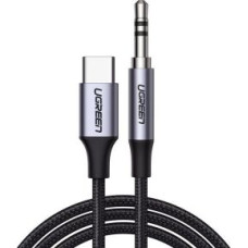 Ugreen Kabelis Ugreen  USB-C Male to 3.5mm Male Audio Cable with Chip 1m Black