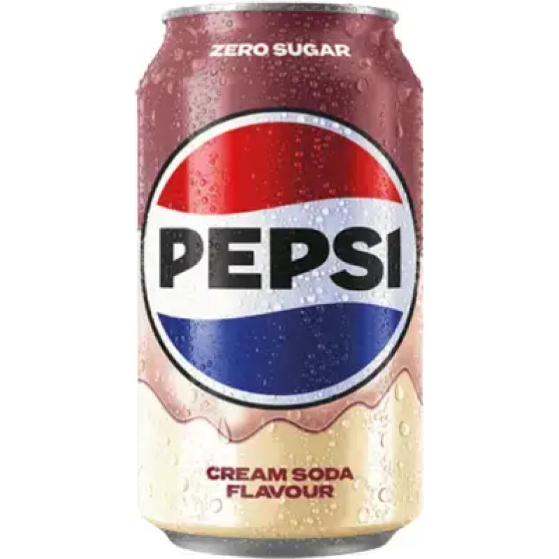 PEPSI Cream Soda Zero, bundžā 330ml