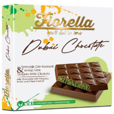 FIORELLA Dubai Chocolate piena šokolāde ar pistāciju, sviesta un Kadayif pildījumu 60g